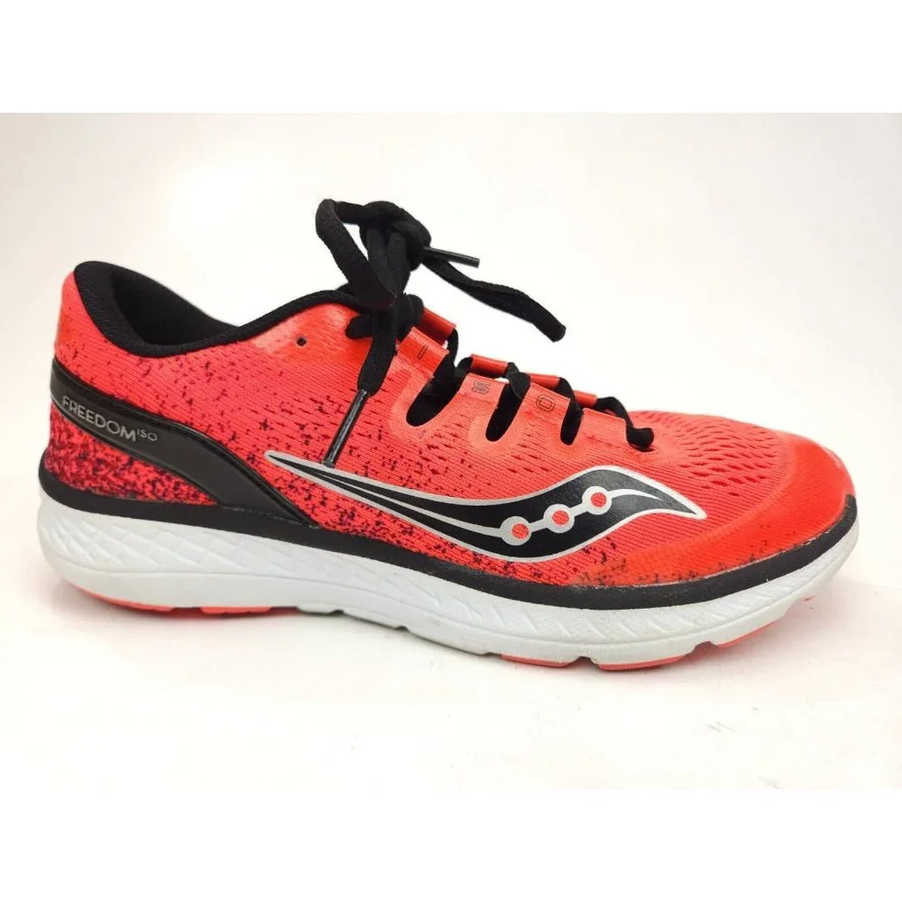 Saucony Shoes Freedom ISO Everun Men's Size 5 M Sneakers Orange/Pink Running